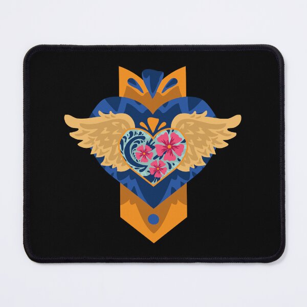 Item preview, Heart with wings. Blue Miracle. designed and sold by thablackbear.