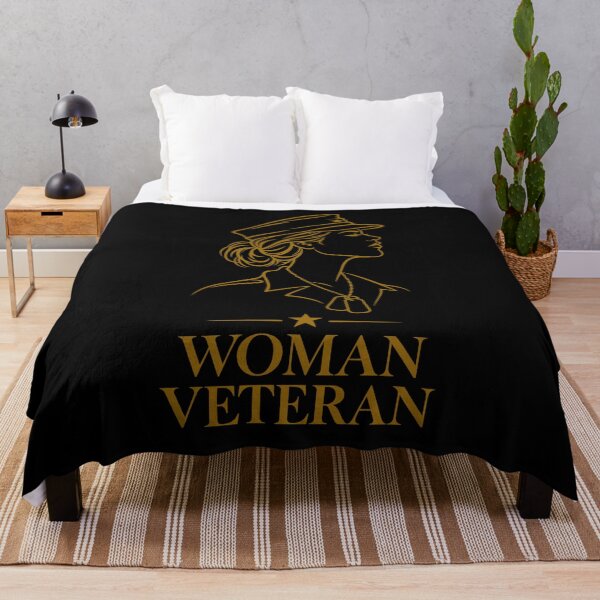 Item preview, Woman Veteran Gold Line Art Female Soldier Dog Tags Veterans Day designed and sold by ONHI.