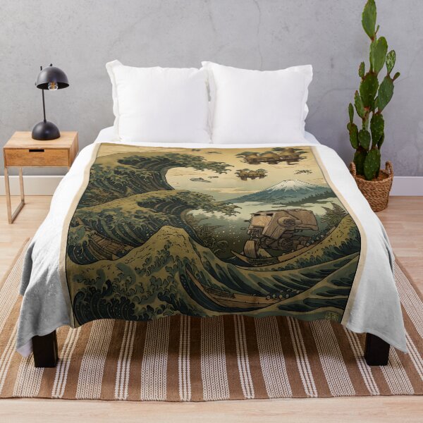 Item preview, The Great Wave of Endor - Sci-Fi Ukiyo-e Landscape designed and sold by AstroTransit Co..