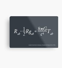 Lienzo metálico Teoría de la relatividad de Einstein