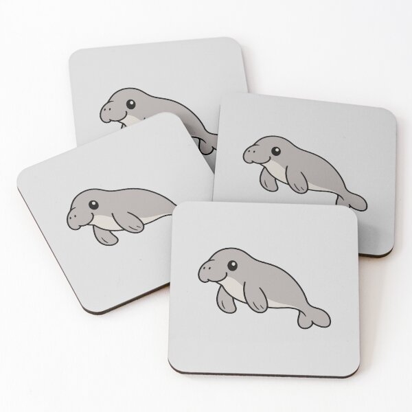 Item preview, Cute Cartoon Dugong designed and sold by WildlifeDoodle.