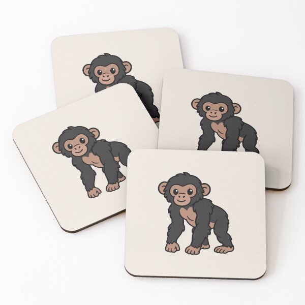 Item preview, Cute Cartoon Bonobo designed and sold by WildlifeDoodle.