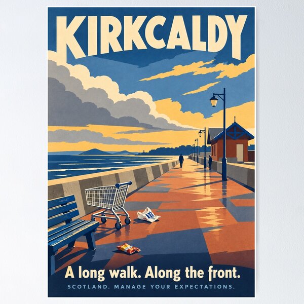 Item preview, Kirkcaldy — A Long Walk Along the Front designed and sold by I-am-inspired.