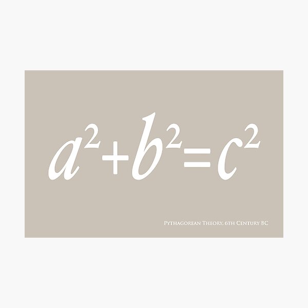 Item preview, Pythagoras Maths Equation designed and sold by ArtPrints.