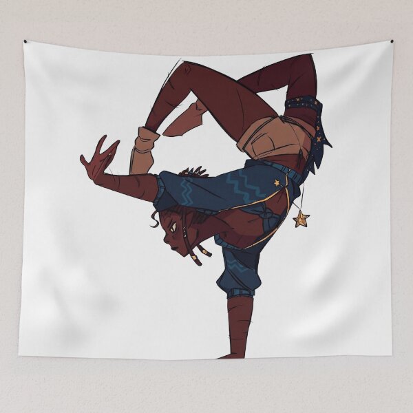 Item preview, glowing star handstand acrobat designed and sold by CosmicOC-Studio.