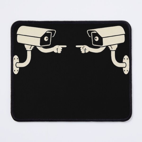 Item preview, Mutual Surveillance Funny CCTV Cameras Retro Minimalist Art designed and sold by Weirdly Yours.