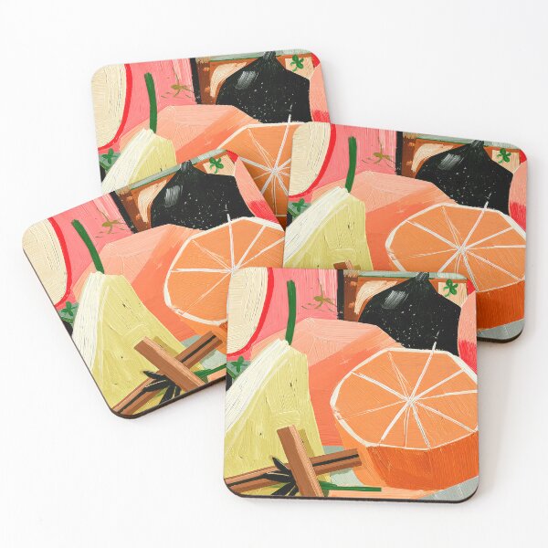 Item preview, Celebrate the Rich Colors of Autumn with Figs, Apples and Vibrant Citrus Fruit designed and sold by OlfactoART Studio.