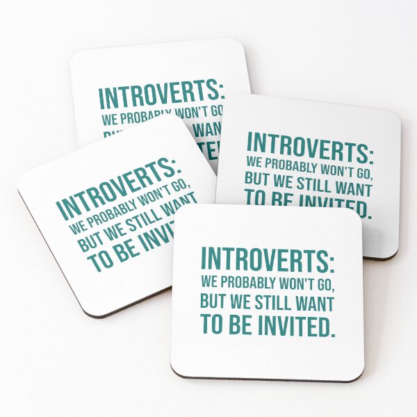 Item preview, Introverts...We Want to Be Invited! designed and sold by Fifteenfps.