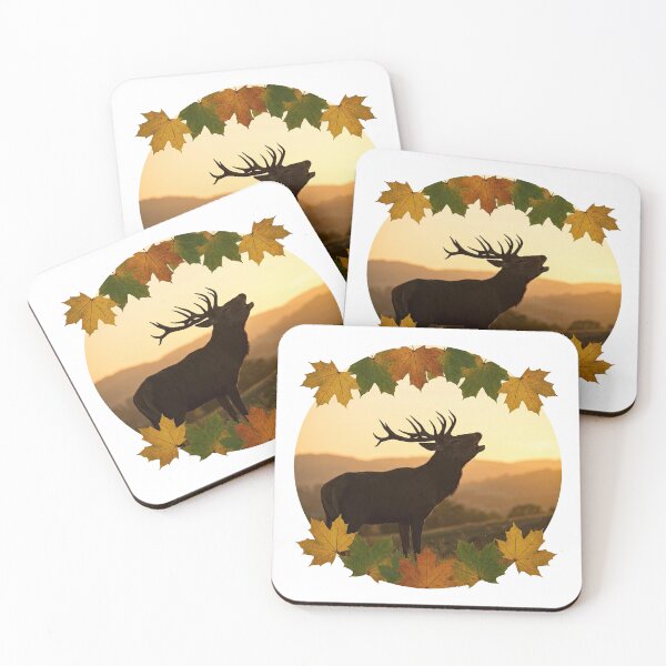 Item preview, Majestic Elk in Autumn Sunset Forest designed and sold by Rahat3344.