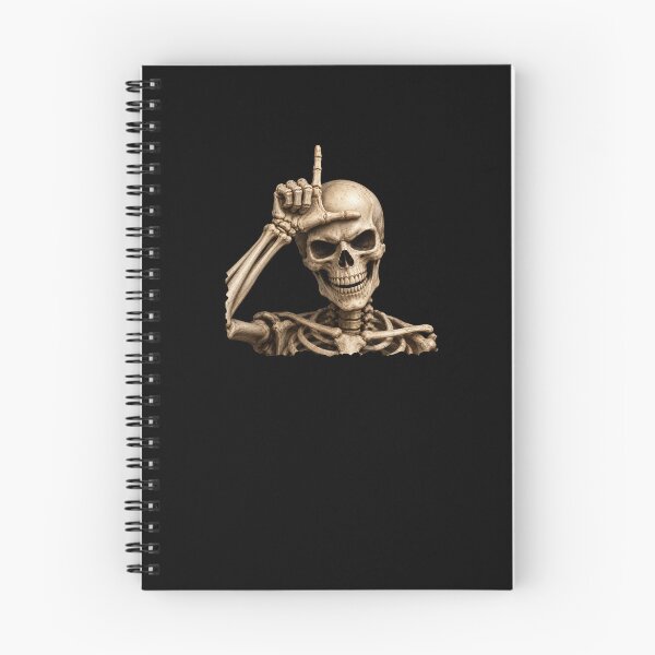Item preview, Loser Skeleton: Funny L on Forehead Hand Sign Skull designed and sold by GraphicsMark.