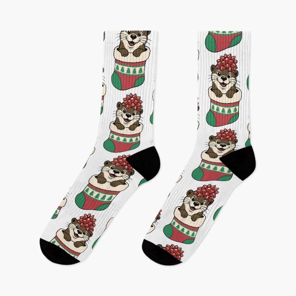 Item preview, Christmas Otter designed and sold by DilloStudios.