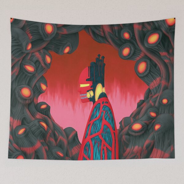 Item preview, Surreal Eyed Entities Cosmic Portal Abstract Art designed and sold by Lunat1kk.