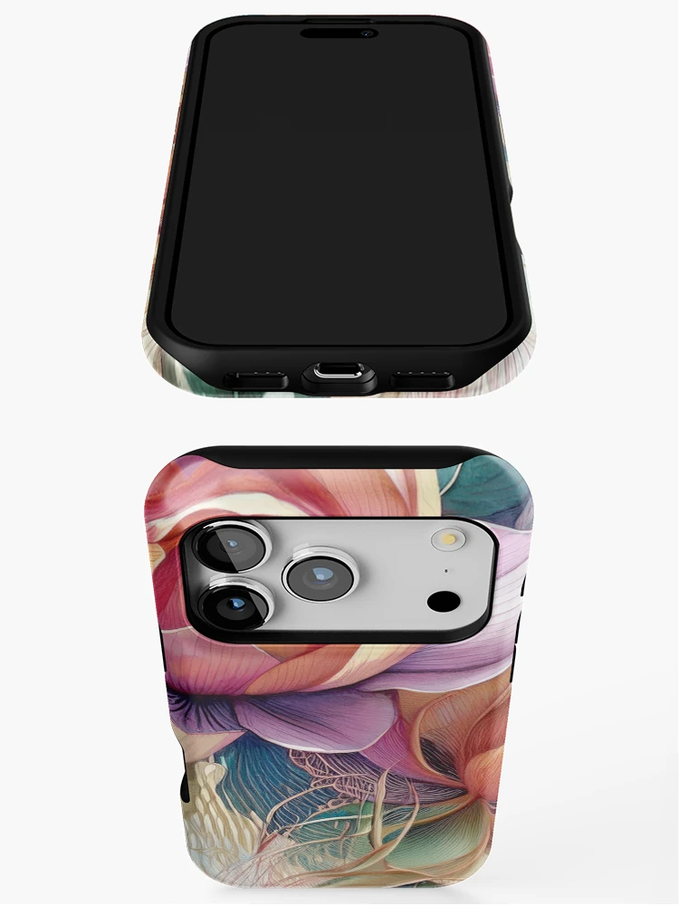 Thumbnail 3 of 4, iPhone Case, Floating Roses designed and sold by Katherine Anne Michelle Minerva.