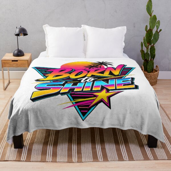 Item preview, Born to Shine – Vintage Neon and Tropical Sunset Style designed and sold by POP FACTORY.