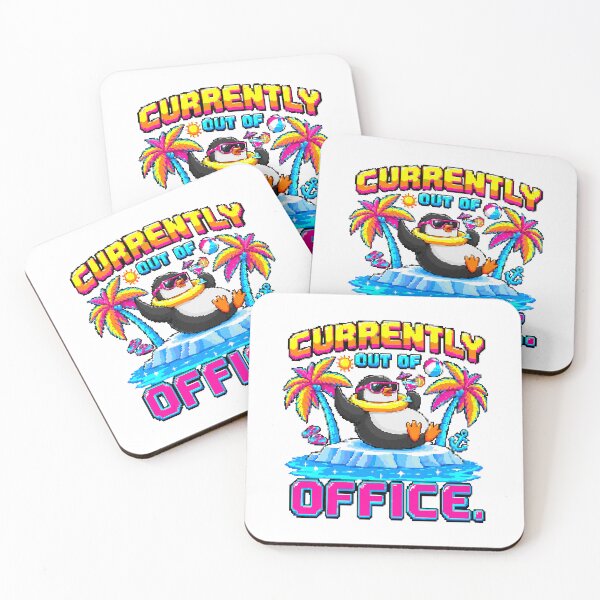 Item preview, Pixel Penguin Vacation – Currently Out of Office designed and sold by NaturePixel.