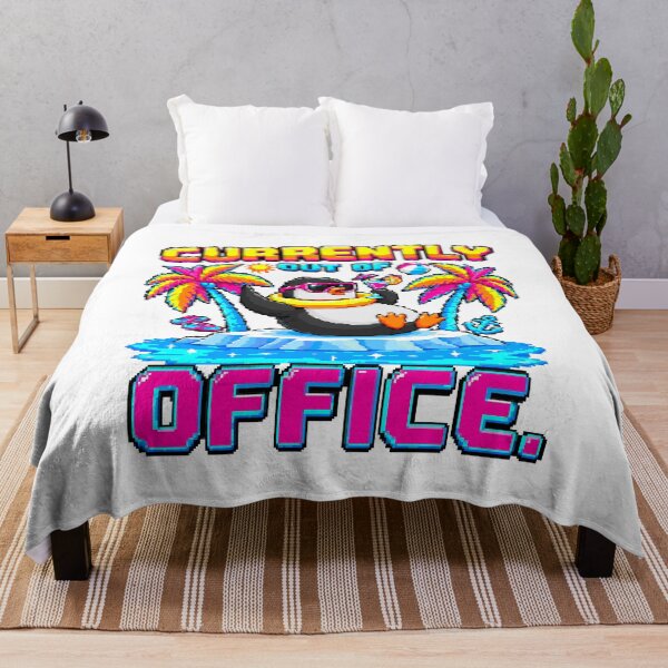 Item preview, Pixel Penguin Vacation – Currently Out of Office designed and sold by NaturePixel.