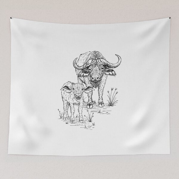Item preview, "African Buffalo" designed and sold by TheCollywobbles.
