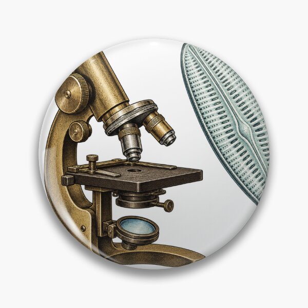 Item preview, Vintage Microscope and Diatom designed and sold by Drip stamp.