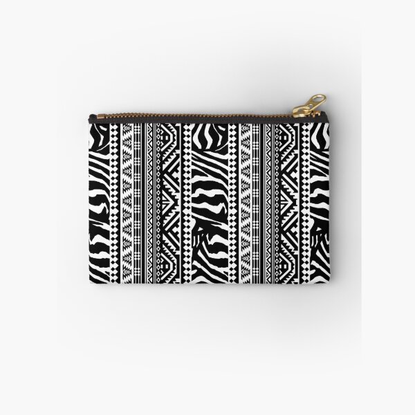 Item preview, A Bold Black and White Geometric and Zebra Stripes designed and sold by HHS26.