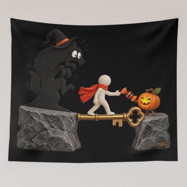 Item preview, Halloween Pumpkin and Golden Key Bridge designed and sold by Qenlo.