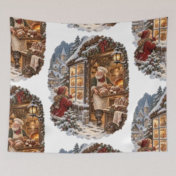 Item preview, Christmas Bakery Alpine Village Winter Holidays designed and sold by Sturdust.