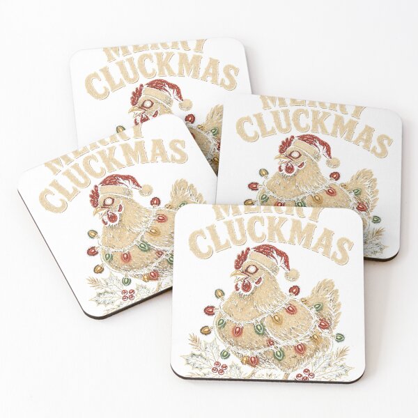 Item preview, Merry Cluckmas Hen Christmas Lights Chicken Lover designed and sold by HappyVibration.