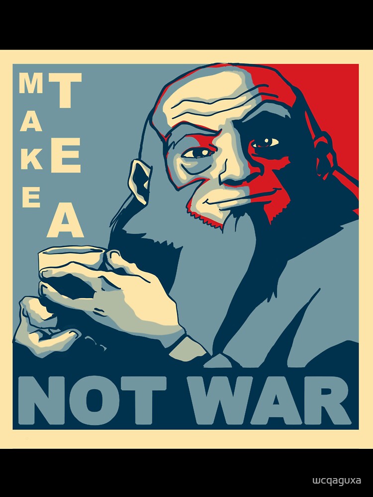 Thumbnail 7 of 7, Oversized T-Shirt, Iroh "Make Tea Not War" designed and sold by wcqaguxa.