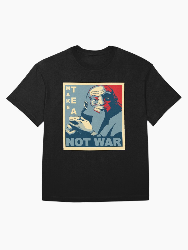 Thumbnail 3 of 7, Oversized T-Shirt, Iroh "Make Tea Not War" designed and sold by wcqaguxa.