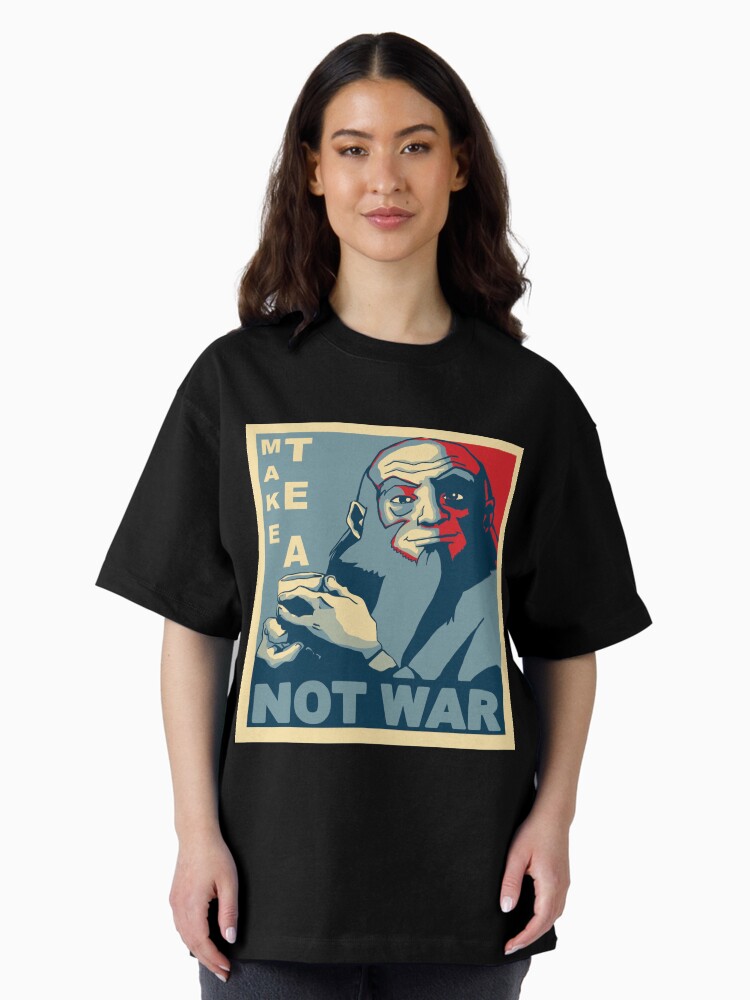 Thumbnail 2 of 7, Oversized T-Shirt, Iroh "Make Tea Not War" designed and sold by wcqaguxa.