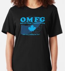 OMFG: Ontario Mega Finance Group Slim Fit T-Shirt