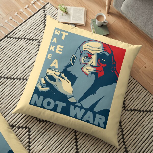 Iroh "Make Tea Not War" Floor Pillow