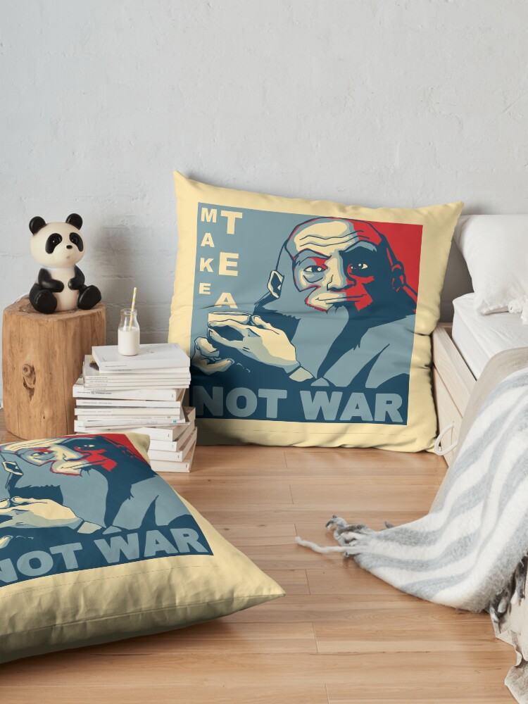 Alternate view of Iroh "Make Tea Not War" Floor Pillow
