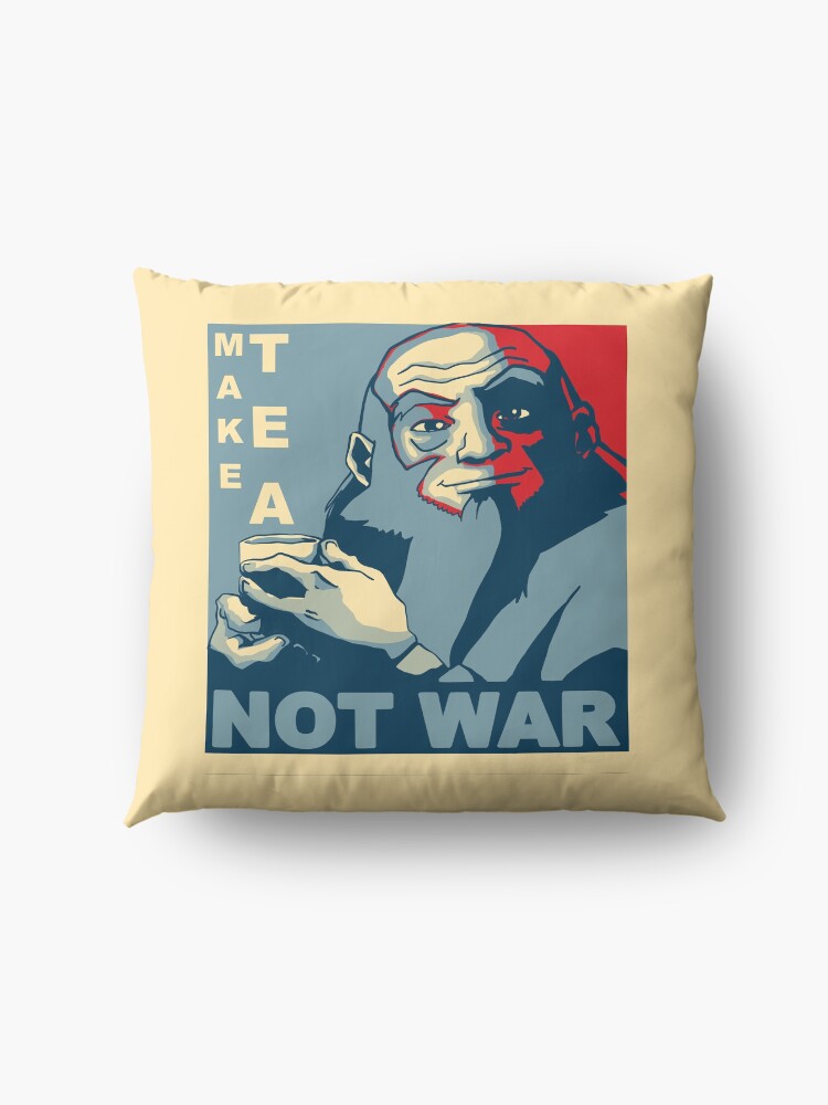 Alternate view of Iroh "Make Tea Not War" Floor Pillow