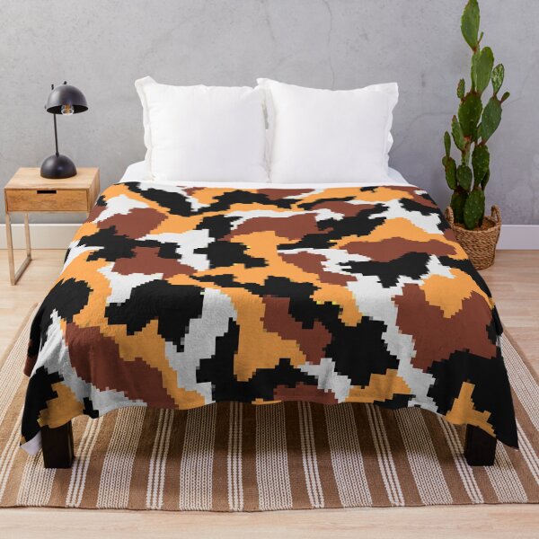 Item preview, African Wild Dog Pixel Fur – Spotted Wildlife Pattern designed and sold by NaturePixel.