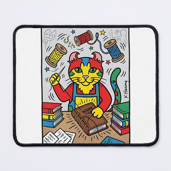 Item preview, American Curl Cat Bookbinder designed and sold by PictoVibe.