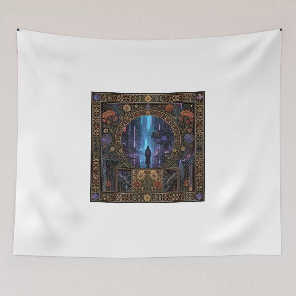 Item preview, Nocturnal Floral Tapestry designed and sold by A Museum Unchanged.
