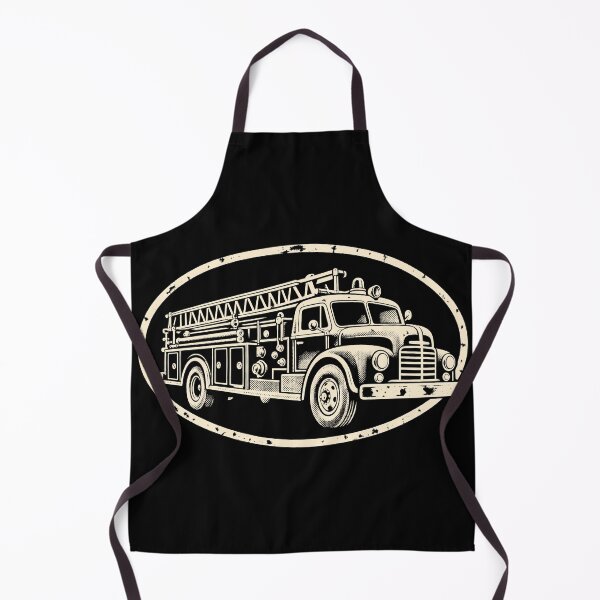 Item preview, Vintage Cream Fire Engine Oval Badge designed and sold by victorsuarez.