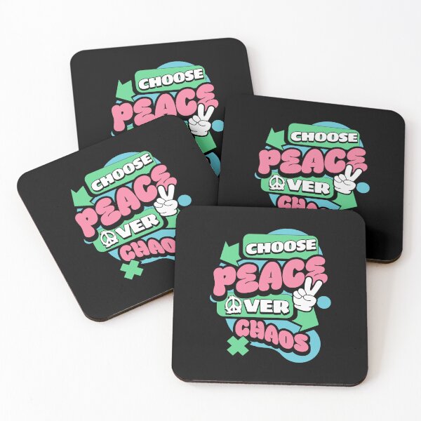 Item preview, PEACE - Choose Peace over Chaos (blue)  designed and sold by Discothreadz.