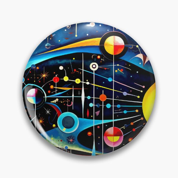 Item preview, Wassily Kandinsky-Inspired Floating Geometric Shapes Cosmic Art designed and sold by DEC02.