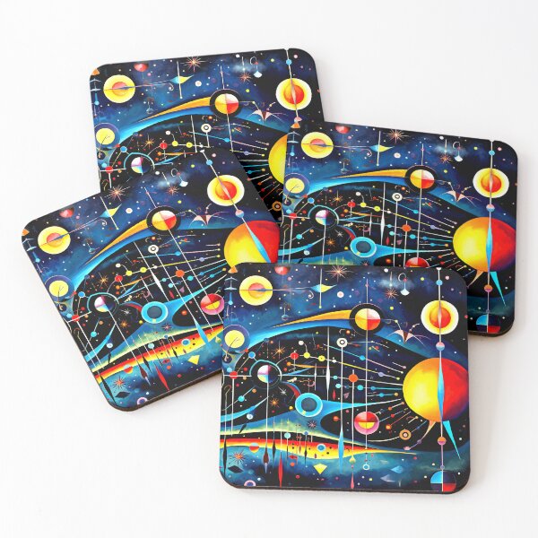 Item preview, Wassily Kandinsky-Inspired Floating Geometric Shapes Cosmic Art designed and sold by DEC02.