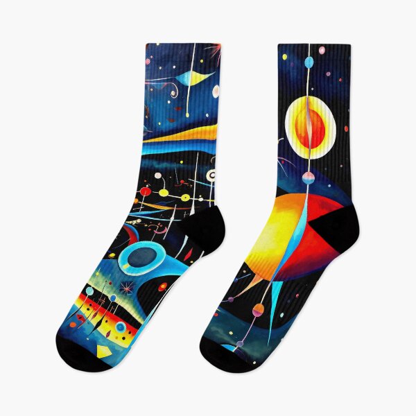 Item preview, Wassily Kandinsky-Inspired Floating Geometric Shapes Cosmic Art designed and sold by DEC02.