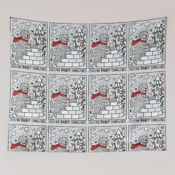 Item preview, Briard Dog Snow Fort Builder designed and sold by PictoVibe.