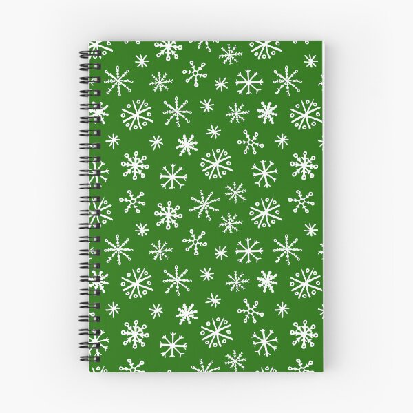 Item preview, White Snowflakes on Bold Green Background designed and sold by Morgenmuffle.