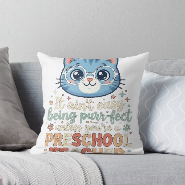 Item preview, Preschool Teacher Cat Lover Gifts - It ain't easy being Purr Fect Classic T-Shirt designed and sold by Winkmark.