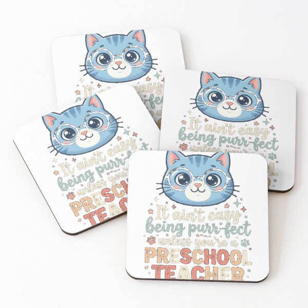 Item preview, Preschool Teacher Cat Lover Gifts - It ain't easy being Purr Fect Classic T-Shirt designed and sold by Winkmark.