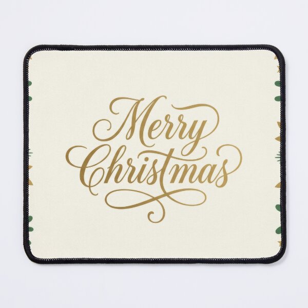 Item preview, Cream Merry Christmas Side Greenery designed and sold by KaiWaiGallery.