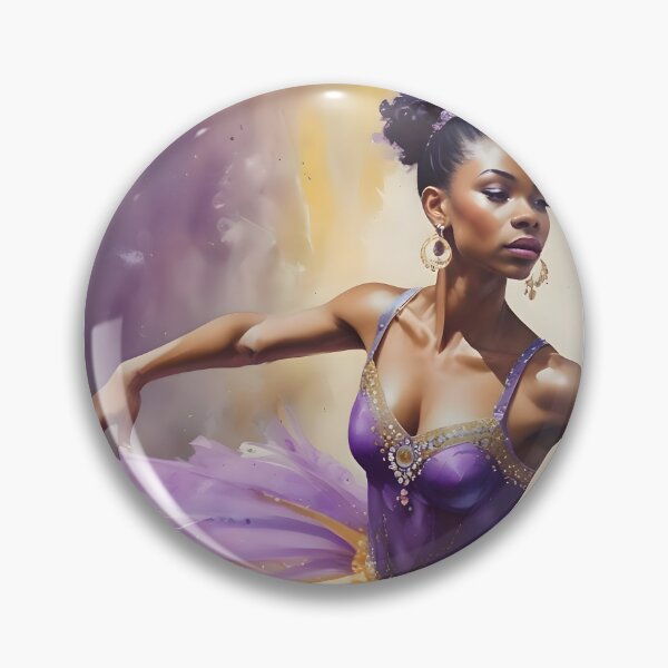 Item preview, Ballerina in Purple and Gold designed and sold by CintiaDigital.