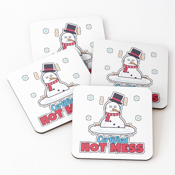 Item preview, Certified Hot Mess Funny Melting Snowman Winter Christmas Humor designed and sold by Laminou91.