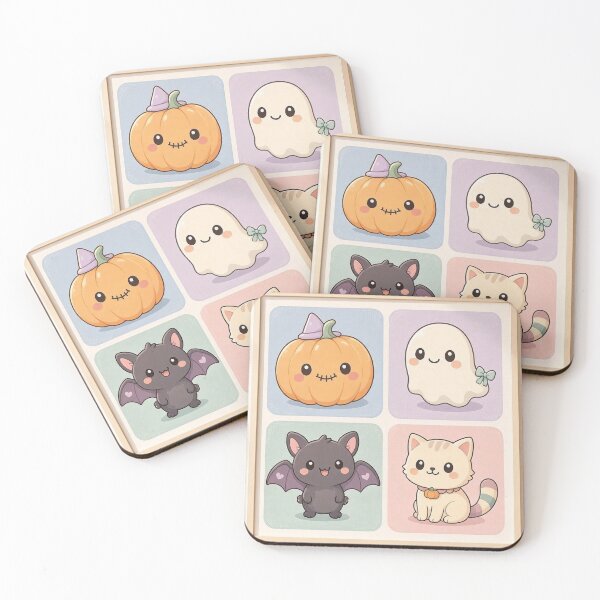 Item preview, Kawaii Halloween Collection Halloween Art Print designed and sold by PatentArtStudio.