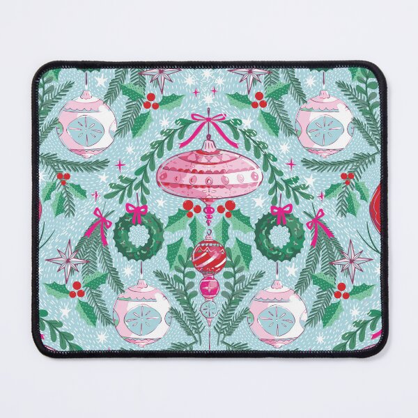 Item preview, Pinks and Blues Christmas Ornament Wonderland designed and sold by SleeplessLady.